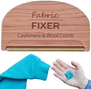 Cashmere Pill Remover Comb with Cedar Wood Handle - Sweater Fuzz Comb & Wool Pilling Remover for Delicate Clothing, Fabrics, Furniture, Sheets by Fabric Fixer