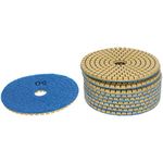 Auniwaig 4 Inch 50 Grit Diamond Polishing Sanding Grinding Pads Discs for Granite Concrete Stone Marble 10 Pcs
