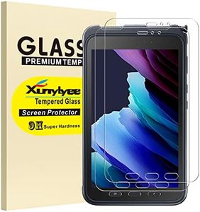 XunyLyee [2 Piezas Protector de Pantalla Compatible Con Samsung Galaxy Tab Active3 (8,0 Pulgadas), Cristal Templado Film para Galaxy Tab Active3 SM-T570/SM-T575/SM-T577