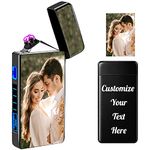 Custom Lighter with Photo Personalized Lighter for Men Customized Electric Lighter Rechargeable