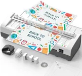 Qfun Small Laminator Machine with 20 Laminating Sheets 9 Inch Personal Laminator for Teachers Laminate Machine, 12 in 1 Cold Thermal Mini Laminating Machine, Home Office Paper Card Lamination Machine