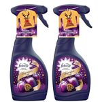 TOPLINE Fabric Freshener Room Spray Bundle - Pack of 2 x 500ml Limited Edition Sugarplum Delight Fabric Spray, Carpet Freshener, Odour Eliminator with Topline Card. Room Freshener for Home Bulk Buy