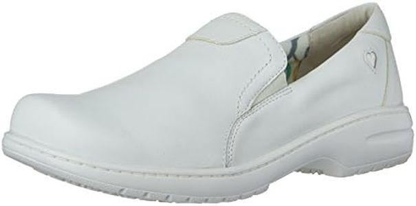 Nurse Mates Women's Meredith Slip On,White,US 8.5 W