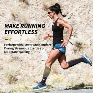 CAMBIVO Compression Socks, Black XXL – Supportive Athletic Fit