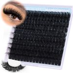 Fluffy Individual Eyelashes Long Thick Cluster Lashes 180D Lashes Individual Cluster Volume Lash Clusters 14-20 mm Eyelash Clusters 170pcs Lashes Individual DIY Tatti Lashes by CORUSCATE