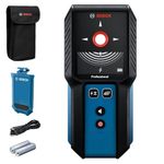 BOSCH GMS120-27 Wall Scanner and Stud Finder, Detects Wood, Metal, and Live Wires Behind Your Wall - Includes 2 AA Batteries and Pouch