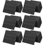 CASARIA® 66x WPC Composite Classic Anthracite Decking Tiles 30x30cm | Cuttable Interlocking System | Drainage System | Garden Balcony Patio Click Lock-In Flooring Deck | Set of 66 Tiles 6m²