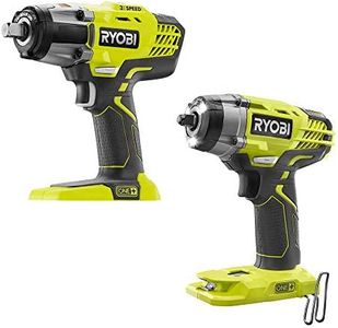 RYOBI P1935N 18-Volt ONE+ Cordless Combo Kit with 3-Speed 1/2 in. Impact Wrench and 3/8 in. 3-Speed Impact Wrench (Tools Only)