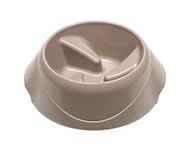 Ferplast Magnus Slow Dog Bowl - Anti-Gulping, Eco-Friendly, Non-Slip Dog Food Bowl, Dog Water Bowl, Enhances Digestion, 0,5 L. Grey