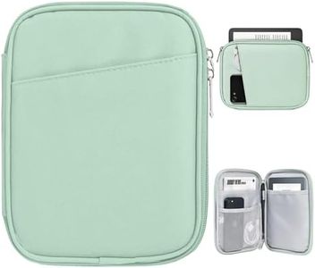TiMOVO 6-7 Inch Tablet Sleeve for All-New Kindle 2022/10th Gen 2019 /Kindle Paperwhite 11th Gen 2021/Kindle Oasis E-Reader, Protective Case with Pocket for Kindle (8th Gen, 2016), Agave Green