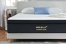 Molblly King Mattress,8.7 Inch Medium Firm Spring Mattress for Pressure Relief & Comfort Sleep, Pocket Sprung Mattress in a Box,with Memory Foam 5FT King Mattress