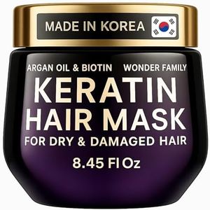 Keratin Hair Mask for Damaged Hair Curly Straight - Keratin Hair Treatment Straightening - Hydrating Argan Oil Hair Mask - Hair Moisturizer for Dry Hair Mask - Deep Conditioning Hair Mask for Women