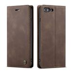 Excelsior Premium PU Leather Wallet flip Cover case with | Card and Cash Slot | 360 Full Body Protection case Compatible with Apple iPhone 7 Plus | 8 Plus (Coffee)