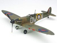 Tamiya TAM61119 1/48 Supermarine Spitfire MK.I Plastic Model Airplane Kit Vehicle 61119-1:48 British Building, Unvarnished, Small