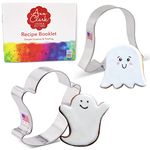 Halloween Ghost Cookie Cutters 2-Pc. Set Made in USA by Ann Clark, Ghost, Cute Ghost