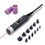 ARKSight Red Laser BoreSighter for .17 to .78 Calibers, Hunting Bore Sight for Rifle Scope and Handgun Sight, Laser Dot Boresighting Kit with Press Switch