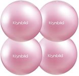 kisnbld Small Exercise Ball, 9 Inch Mini Pilates Ball, Anti Burst and Slip Resistant Mini Yoga Ball for Stability, Fitness, Physical Therapy & Stretching Workout at Home Gym & Office(4 Mistyrose)
