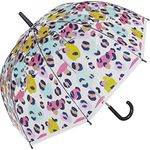 Multi Colour Animal Print Dome Umbrella