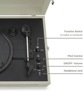 Crosley Voyager Bluetooth Turntable – Dune