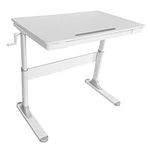 PrimeCables Kids Desk, Height Adjustable Study Table with Drawer and Solid Steel Design, Interactive Workstation for Writing, Reading and Drawing, Suitable for Children Ages 5-12