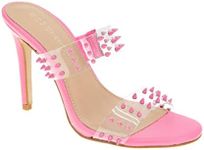 BCBGeneration Women's Jidana Mule, Clear/Bubblegum, 7 US