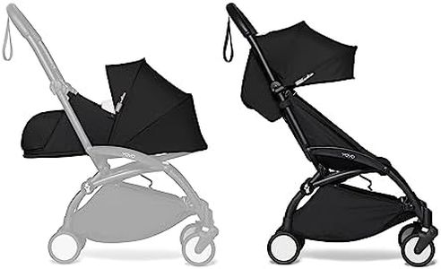 BABYZEN YOYO2 Complete Stroller - Includes Black 0+ Newborn Pack, Black Frame & Black 6+ Color Pack - Suitable for Children Up to 22 kg