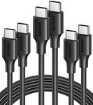 UGREEN 60W 3-Pack USB C to USB C Cable, Type C Fast Charging Cable Compatible with iPhone 16/16 Plus/16 Pro/15, MacBook Pro 2022, Samsung Galaxy S24/S23/Z Fold/Z Flip, Google Pixel 7, Switch, 6.6FT