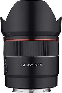 Samyang 35mm F1.8 Auto Focus Compact Full Frame Wide Angle Lens for Sony E Mount, Black (SYIO3518-E)