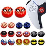 2Pcs Analog Thumb Grip Stick Cover, Dualsense Wireless Controllers Game Remote Joystick Cap, Fantastic Non-Slip Silicone Handle Protection Cover for PS5/PS4/Xbox/360/Nintendo Switch PRO (Spider Man)