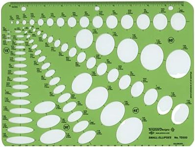 ALVIN Multi-Purpose Ellipse Guide Template, Drawing and Drafting Tool, Great for Students and Professionals Alike