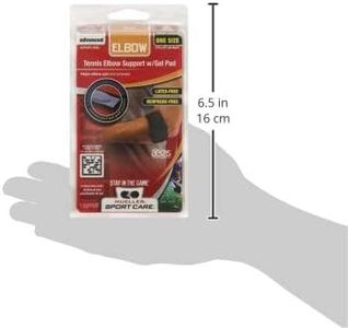 Mueller Tennis Elbow Support with Gel Pad, Black – One Size