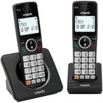 VTech EA5001 DECT Cordless Phone with Nuisance Call Blocker,Easy-to-Read Backlit Display,Landline Phone with 18 Hours Talk-time,Volume Booster,Handsfree Speakerphone,Speed Dial,2-Handset