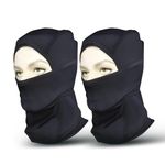 Autofy Cool-Max Balaclava Face Mask [**Pack of 2**] Bike Riding Sports Cycling Running for Summer Winter Sweat Absorbing Anti-Hair fall Helmet Liner (240 GSM Quick Dry Fabric, Universal Size, Unisex)