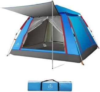 Outdoor Big Bird Auto Tent Water-Resistant Portable Instant Camping Tent for 3-4 Person Tent (Blue)