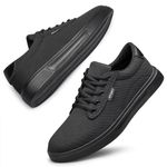 ADQ Sneakers Men Skate Shoes Casual Walking Shoes Chaussures Hommes Lightweight Comfortable Breathable Versatile Low Top, Balck 7