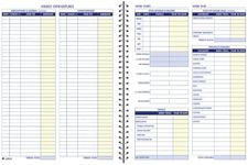 Adams Bookkeeping Record Book, Week