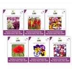 GROW DELIGHT 6 Variety Flower Seeds Combo for Home Garden (6 Variety Flower Seeds Combo) | All Season Flower Seeds | Plant Seeds For Gardening | Flower Seeds Combo Pack