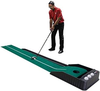 KOFULL Golf Putting Mat Indoor Golf with Balls Return Putting Green Mat Practice Training Aid Gift for Home Office Backyard Use