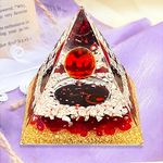 Crystal Pyramid,Zodiac Orgone Pyramid, Healing Crystal, Postive Energy Crystal Healing for Yoga, Meditation, Stress Reduce (Can-CER)