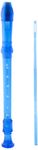 D'Luca MR-100-BL Student 3 Piece Recorder Flute, Blue