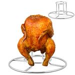 Beer Can Chicken Holder 2 Pack, HaSteeL Stainless Steel Chicken Rack for Grill Smoker Oven BBQ, Vertical Beer Butt Chicken Stand for Tender Roaster Chicken & Turkey, Sturdy & Dishwasher Safe