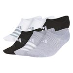 ADIDAS Superlite 3.0 Super No Show Athletic Socks (6-Pair) ultra low-profile with targeted cushion and arch compression