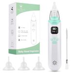 Nasal Aspirator Baby, MYPIN Electric Baby Nose Suckers, Rechargeable Nose Cleaner with 3 Suction Levels, 3 Silicone Tips, Light, Music for Infants Toddlers Newborn