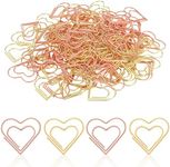 100 Pieces Paper Clips, Gold and Ro