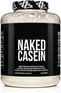 Naked Casein - 5Lb Micellar Casein Protein Powder - Bulk, GMO-Free, Gluten Free, Soy Free, Preservative Free - Stimulate Muscle Growth - Enhance Recovery - 76 Servings