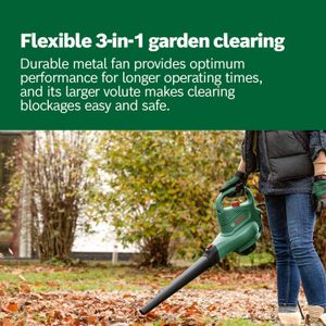 Bosch UniversalGardenTidy Leaf Blower – 3000W Powerful Garden Tool