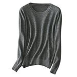 Womens Long Sleeve Tops Ladies Jumpers Side Buttons Sweatshirts Tunic Tops UK Womens Jumpers Plain Ribbed Cotton V Neck Tunic Top Long Sleeve Sweatshirt Ladies Winter Clothes Pullover Sweaters