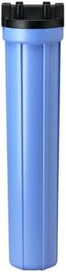 Pentair Pentek 150070 Traditional Standard Filter Housing, 3/4" NPT #20 Opaque Water Filter Housing with Mounting Bracket Cap, 20-Inch, Black/Blue