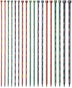 Knit Picks Straight Single Point Wood Knitting Needle Set US 4-11 (Mosaic 14")