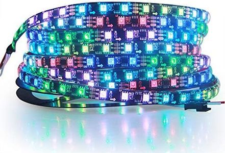 ALITOVE RGB Addressable LED Strip WS2811 12V LED Strip Lights 16.4ft 300 LEDs Dream Color Programmable Digital Flexible LED Pixel Rope Light Waterproof IP65 with 3M VHB Heavy Duty Self-Adhesive Back